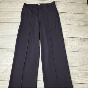 Lands' End Women's Bi-Stretch High-Rise Pintuck Wide-Leg Pants Size 14